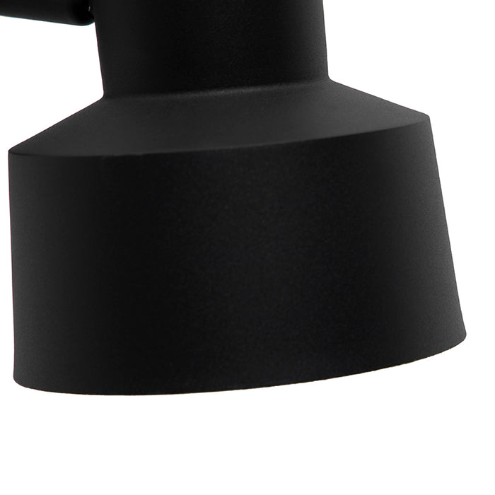 QAZQA Retro wandlamp zwart draai- en kantelbaar - Chappie