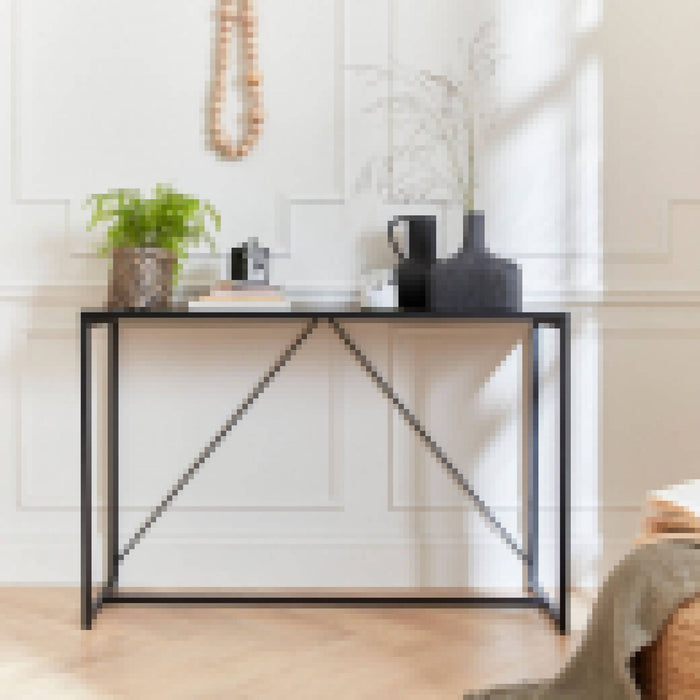 sweeek - Sidetable van zwart metaal