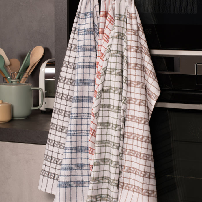 Tiseco Home Studio Theedoek 3 st. - Grijs