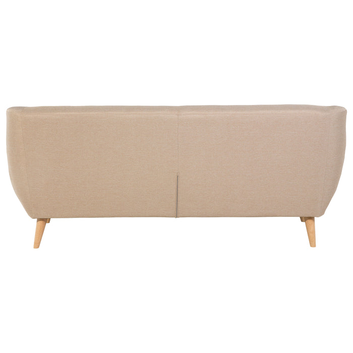 Beliani - MOTALA - Driezitsbank - Beige - Polyester