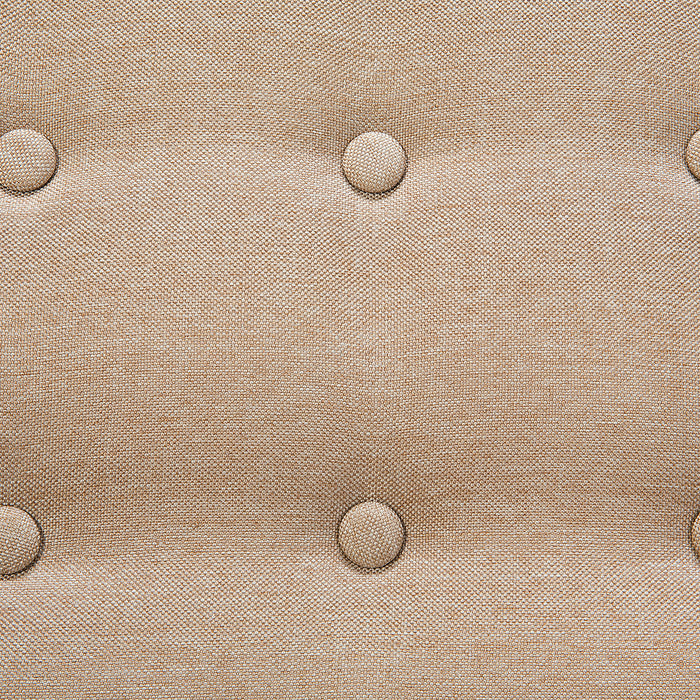 Beliani - MOTALA - Driezitsbank - Beige - Polyester