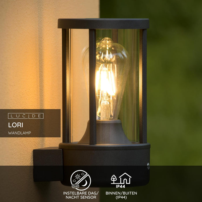 Lucide LORI Wandlamp - Antraciet