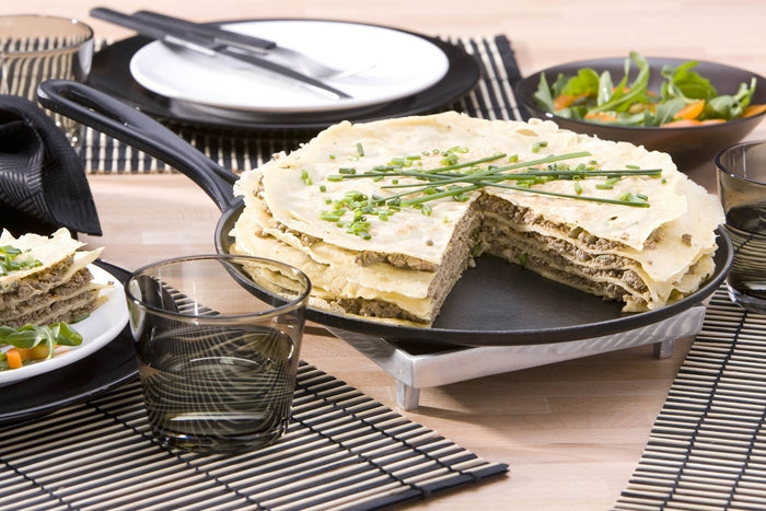 Le Creuset Pannenkoekenpan Ø 27 cm + Spatel + Beslagverdeler