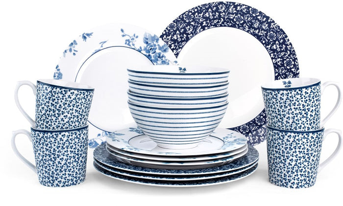 Laura Ashley Set 16 Delig Servies 4 Persoons