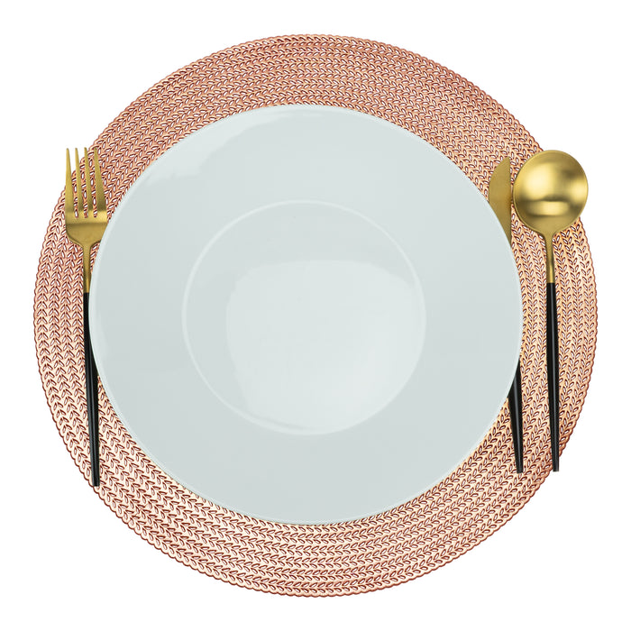 Krumble Placemat rond - PVC - Rosegoud