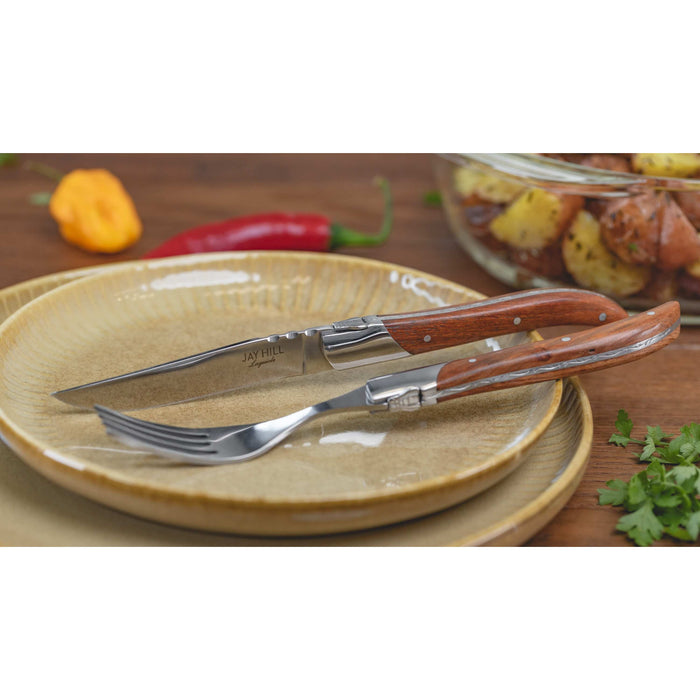 Jay Hill Steakmessen Laguiole - Rozenhout - 6 Stuks