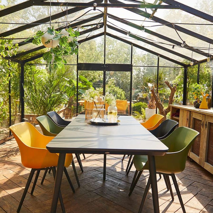 Hartman Sophie Studio HPL Tuintafel B 240 x D 100 cm - Zwart