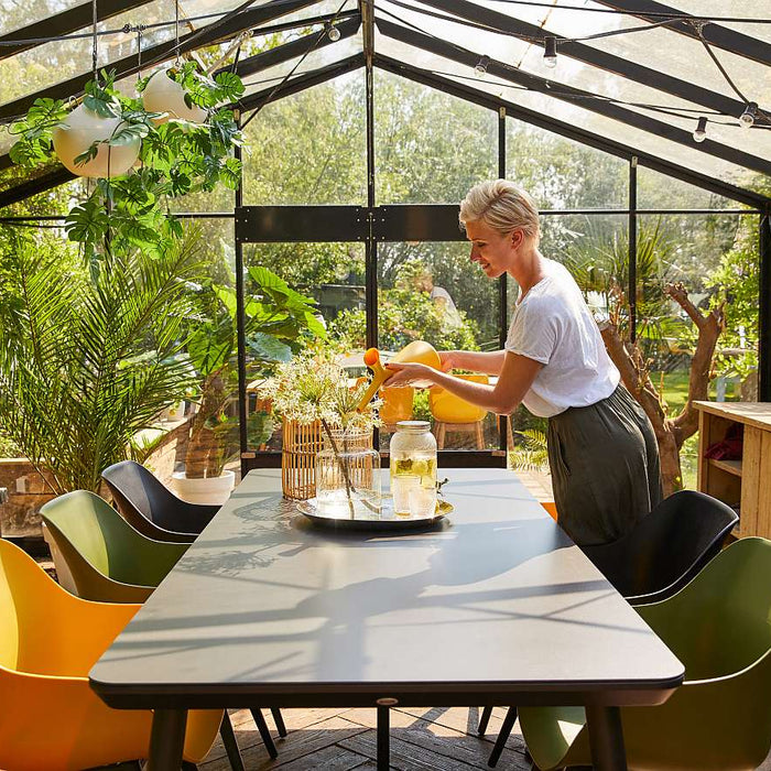 Hartman Sophie Studio HPL Tuintafel B 240 x D 100 cm - Zwart