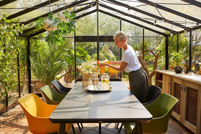 Hartman Sophie Studio HPL Tuintafel B 240 x D 100 cm - Zwart