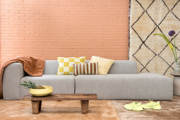 4X6 SOFA X6 modulaire bank D links beige melange - 285 cm