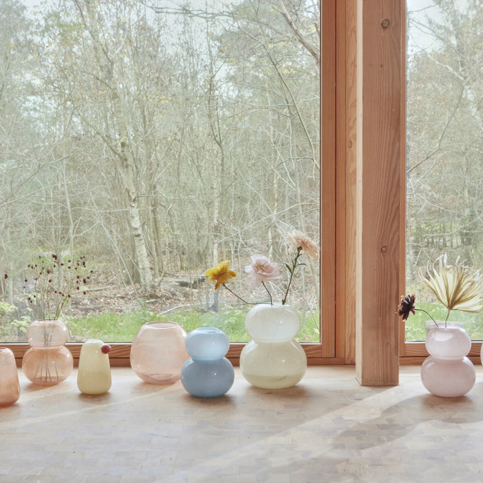 OYOY Lasi Vaas Medium - Taupe