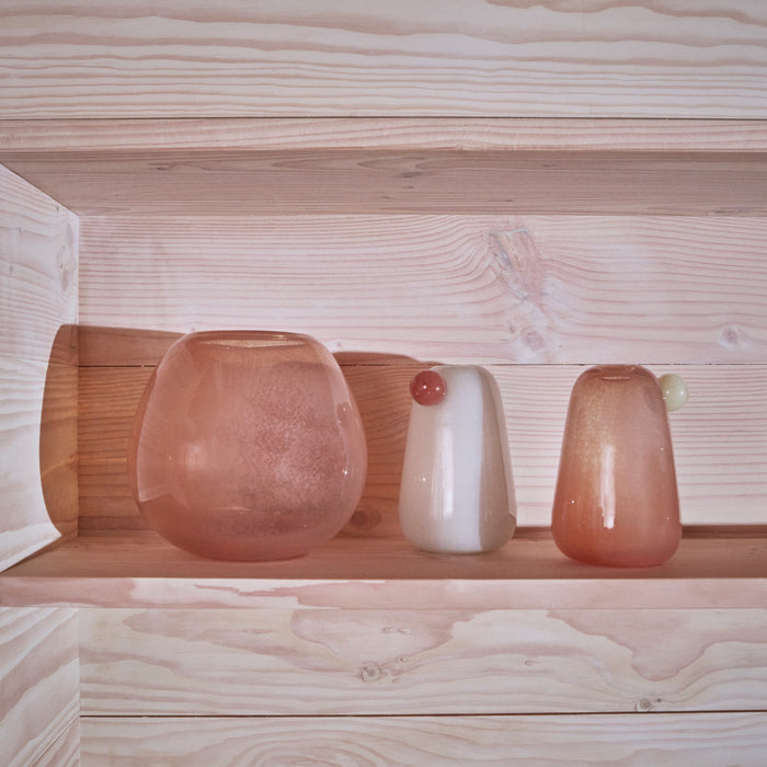 OYOY Lasi Vaas Medium - Taupe