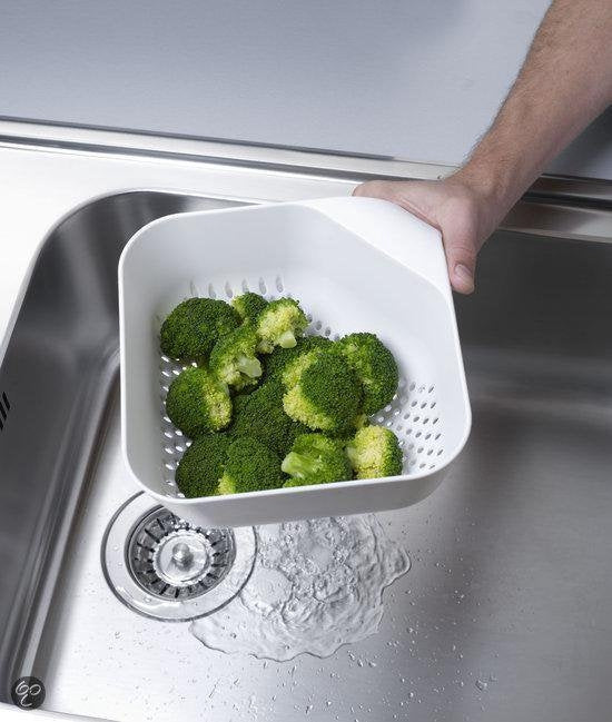 Joseph Joseph - Vergiet Vierkant - Medium 21 cm - Wit - Joseph Joseph