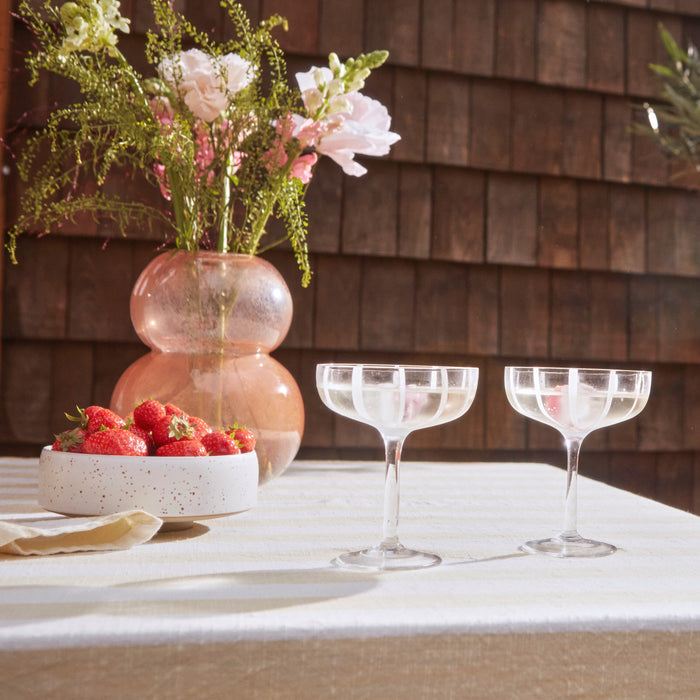 OYOY Lasi Vaas Small - Taupe