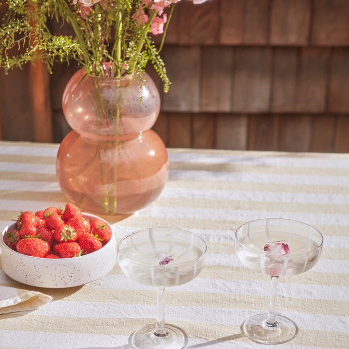 OYOY Lasi Vaas Small - Taupe