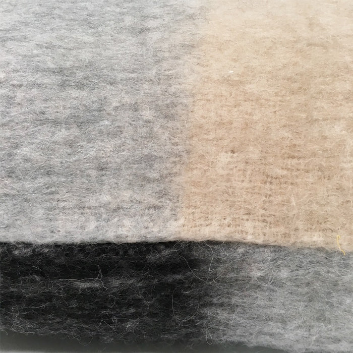 Malagoon Black Mohair Plaid 125 x 150 cm