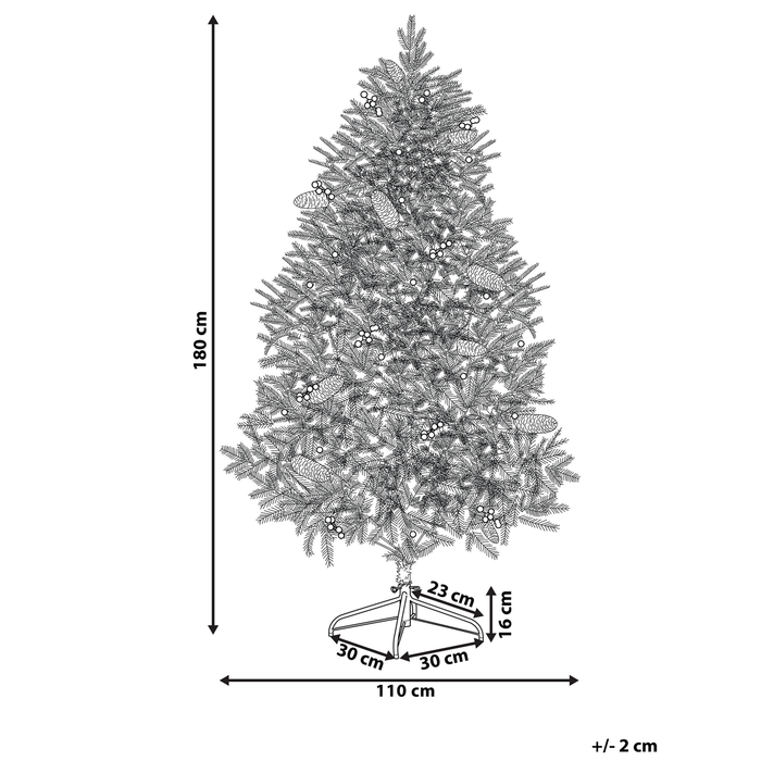 Beliani - PALOMAR - Kerstboom - Donkergroen - 180 cm - PVC