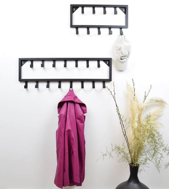 LOFT42 Bono Kapstok - Zwart – Metaal – 15 haken - 80x26x4