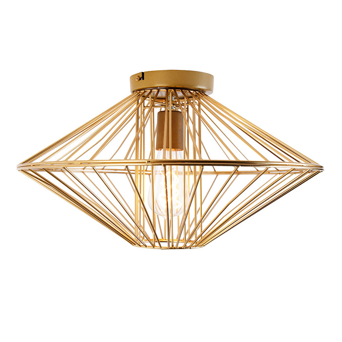 QAZQA Design plafondlamp goud draad met lichteffect - Zahra