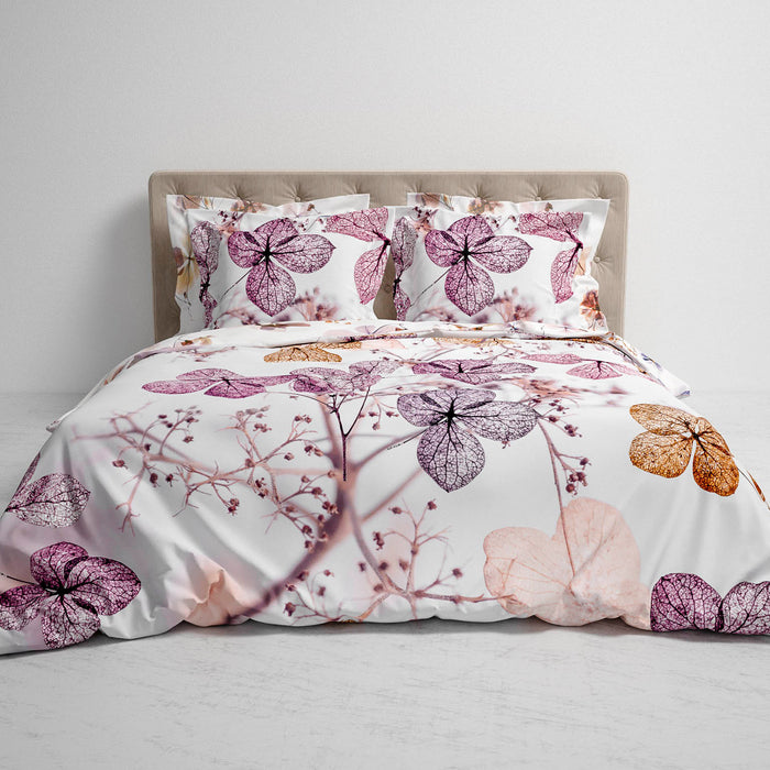 Heckett & Lane Brigitte Dekbedovertrek 200TC x 200TC/220 cm - Floral Pink