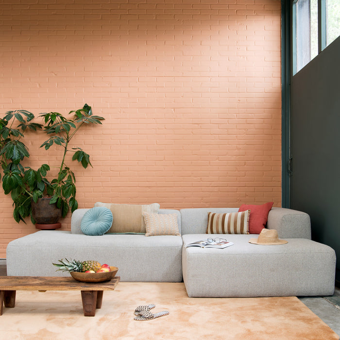 4X6 SOFA X6 modulaire hoekbank B rechts beige melange - 288 cm