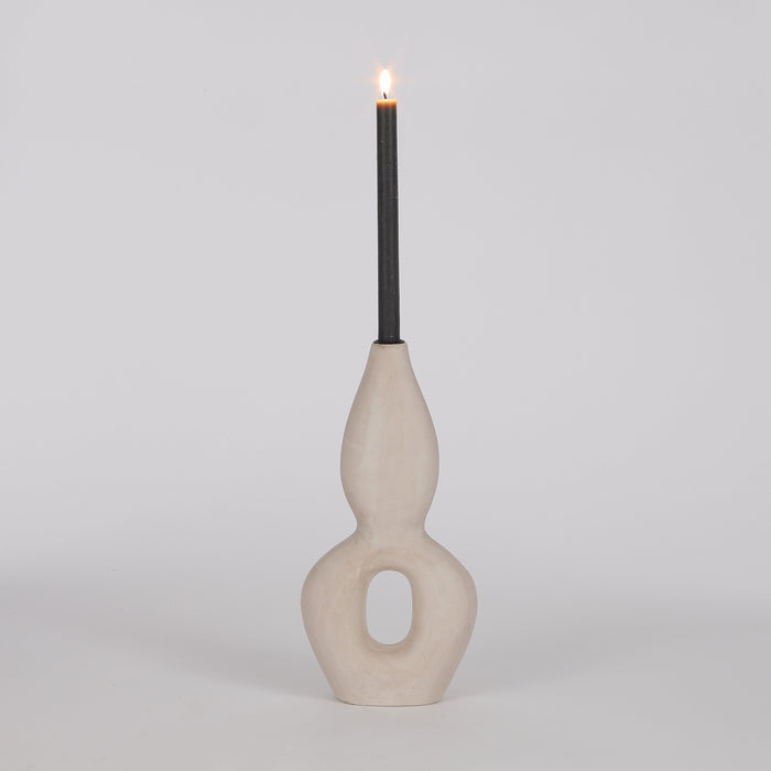 Casa Vivante Dago Kandelaar L16,5 x B8 x H35 cm Wit