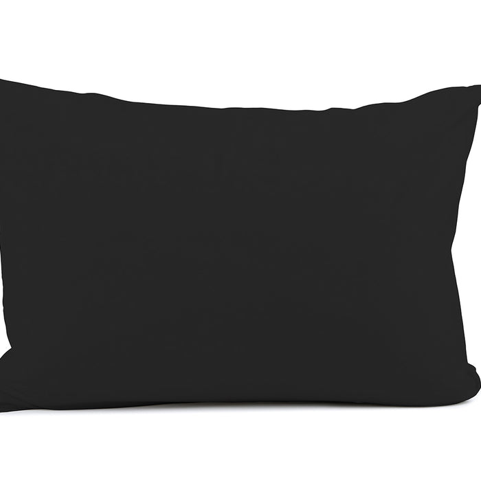 Elegance Kussensloop Hotelsluiting Percal Katoen zwart