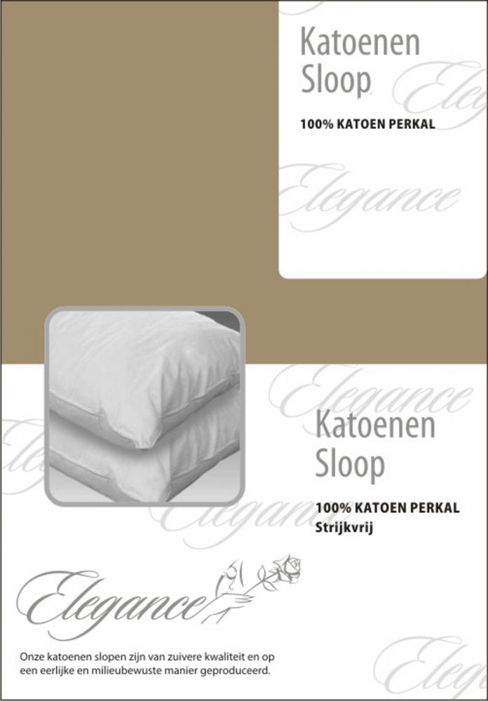 Elegance Kussensloop Hotelsluiting Percal Katoen zand