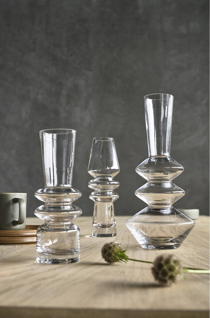 Villa Collection Trio glazen vaas - 14 x 30,5 cm