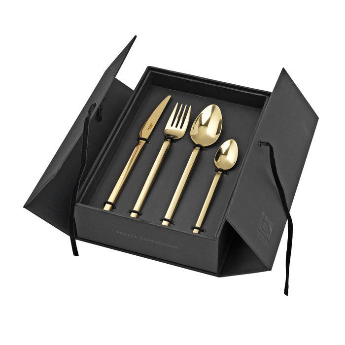 Broste Copenhagen Tvis Bestekset 16-delig - Goud