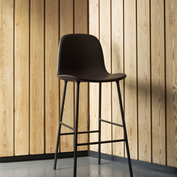 Normann Copenhagen Form Barkruk High 65 cm - Staal - Zwart