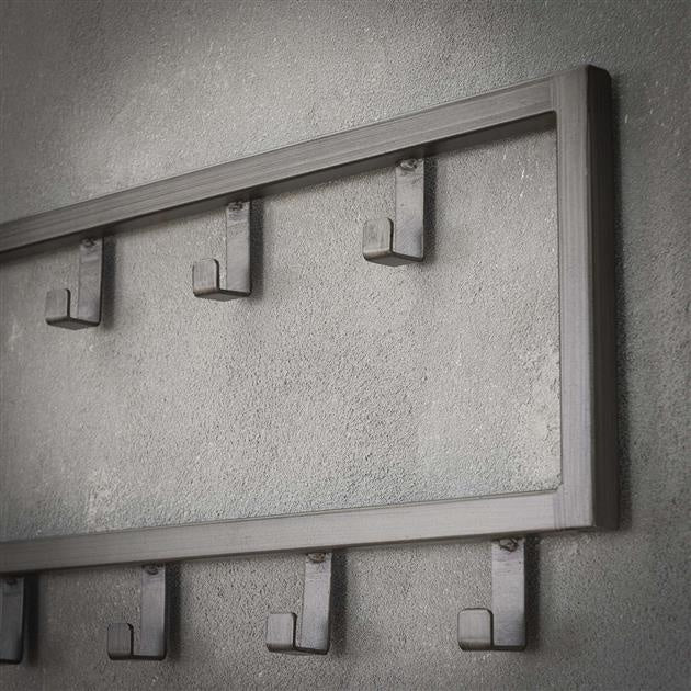 LT-Luce Kapstok Industrial Grijs 9 haken 50cm