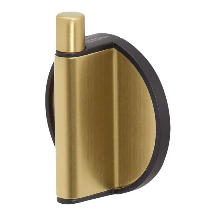 Tiger Tune Toiletaccessoireset - Toiletborstel met Houder - Toiletrolhouder zonder Klep - Handdoekhaak - Messing Geborsteld / Zwart