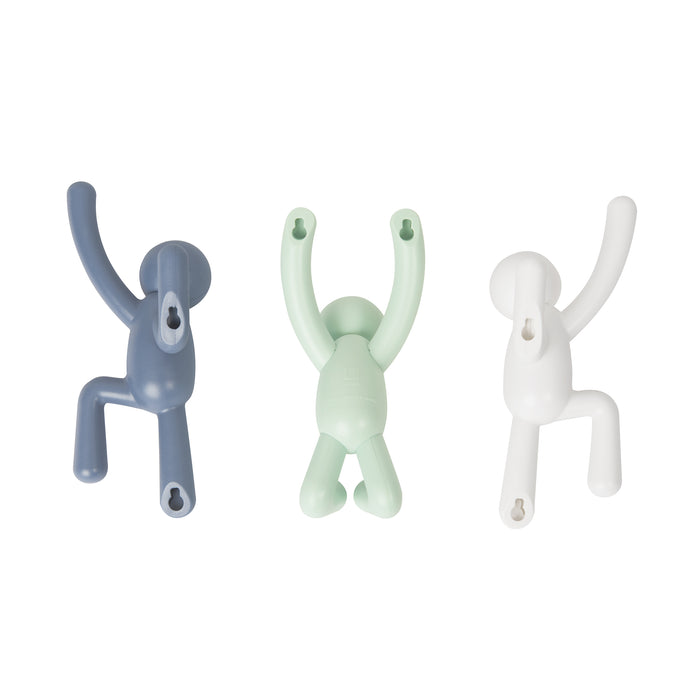 Umbra Buddy Kapstokhaken - Set van 3 - Multicolor