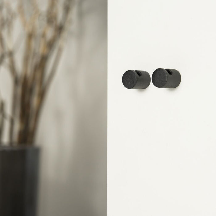 Tiger Bold Toiletaccessoireset - Toiletborstel met Houder - Toiletrolhouder zonder Klep - Handdoekhaken (2 stuks) - Zwart