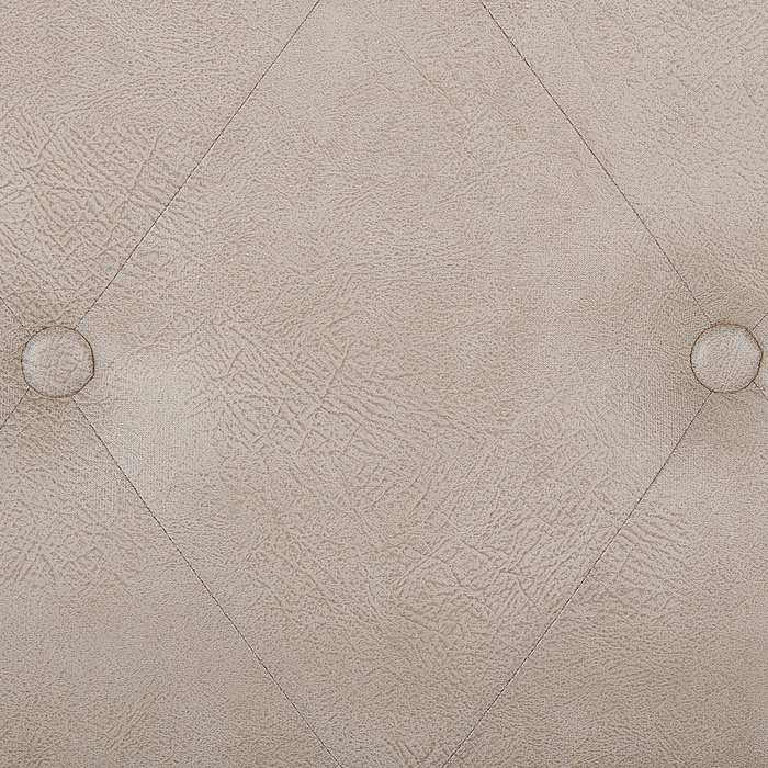 Beliani - MALLARD - Hocker - Beige - Kunstleer