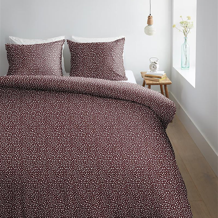 Ambiante Harley Dekbedovertrek 140 x 200/220 cm - Donkerrood
