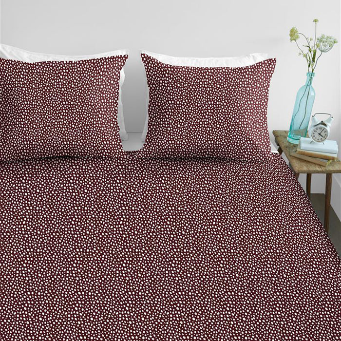 Ambiante Harley Dekbedovertrek 140 x 200/220 cm - Donkerrood