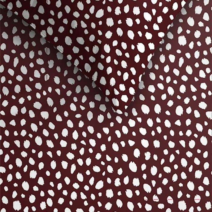 Ambiante Harley Dekbedovertrek 200 x 200/220 cm - Donkerrood