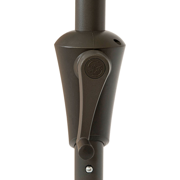 Kopu® rechthoekige parasol Bilbao 150x250 cm met hoes en voet - Grey