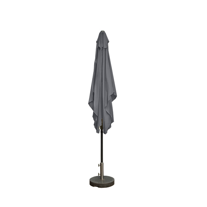 Kopu® rechthoekige parasol Bilbao 150x250 cm met hoes en voet - Grey