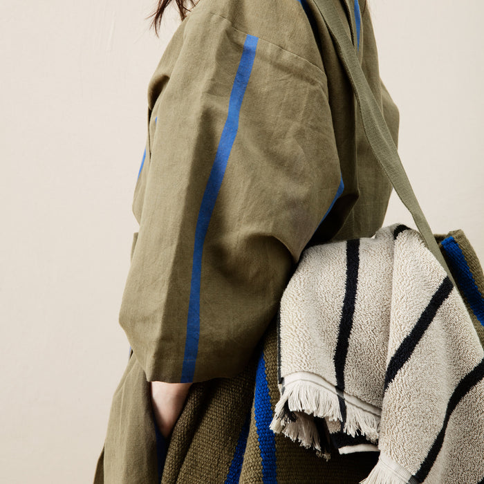 Ferm Living Field Badjas - Sand/Black