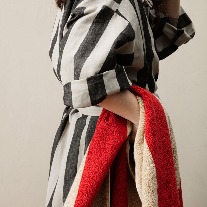 Ferm Living Field Badjas - Sand/Black