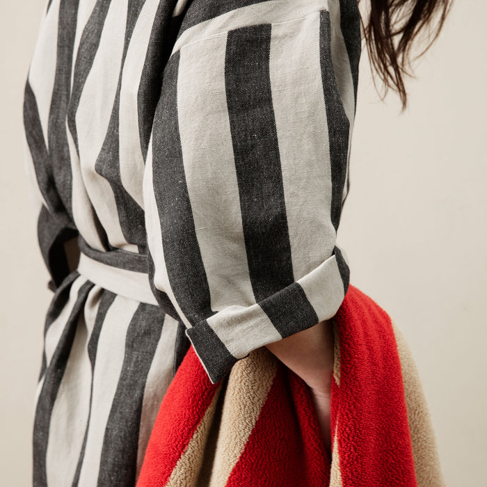 Ferm Living Field Badjas - Sand/Black