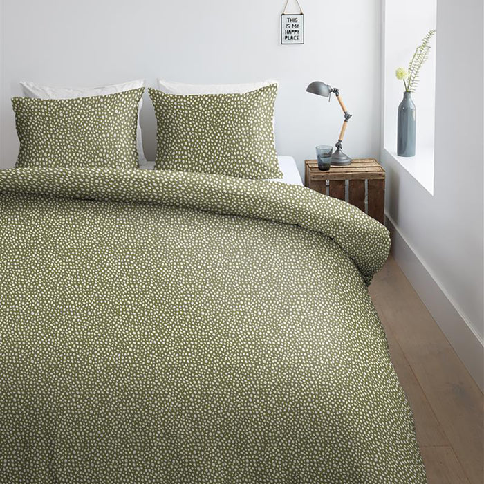 Ambiante Harley Dekbedovertrek 200 x 200/220 cm - Olijfgroen