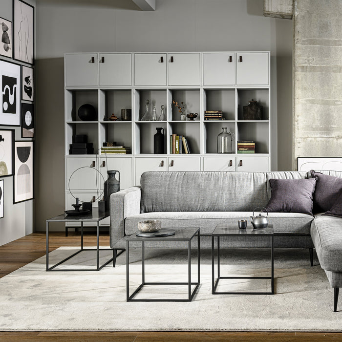 vtwonen Lower Case Modulaire Wandkast 4 Vakken - Open - Betongrijs