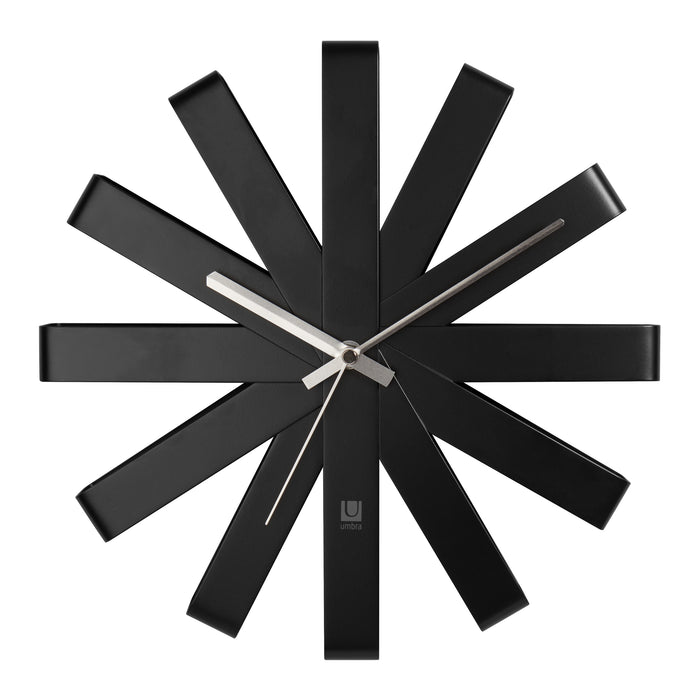 Umbra Ribbon Wandklok Ø 30 cm - Zwart