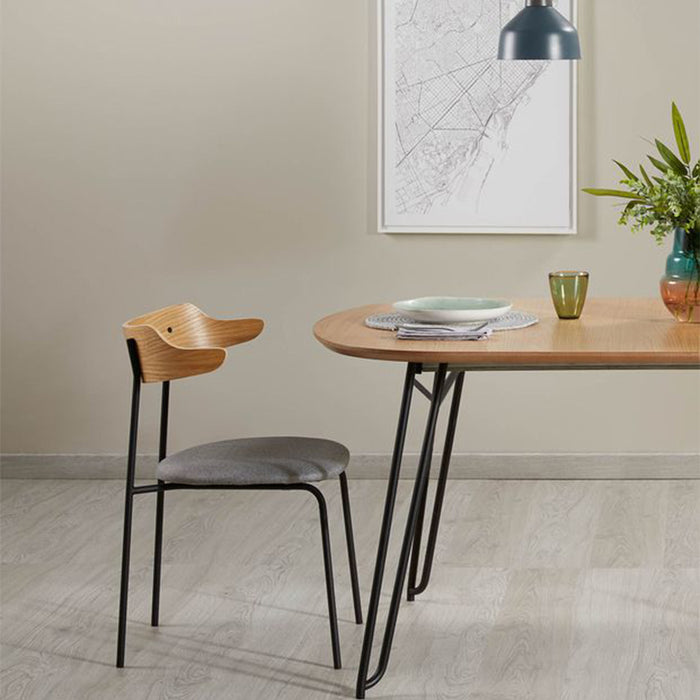 Kave Home Novac Eettafel Uitschuifbaar - 170 x 100 cm - Bruin