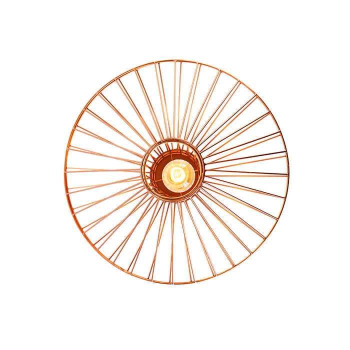 QAZQA Plafondlamp zahra - Koper - Design - D 450mm