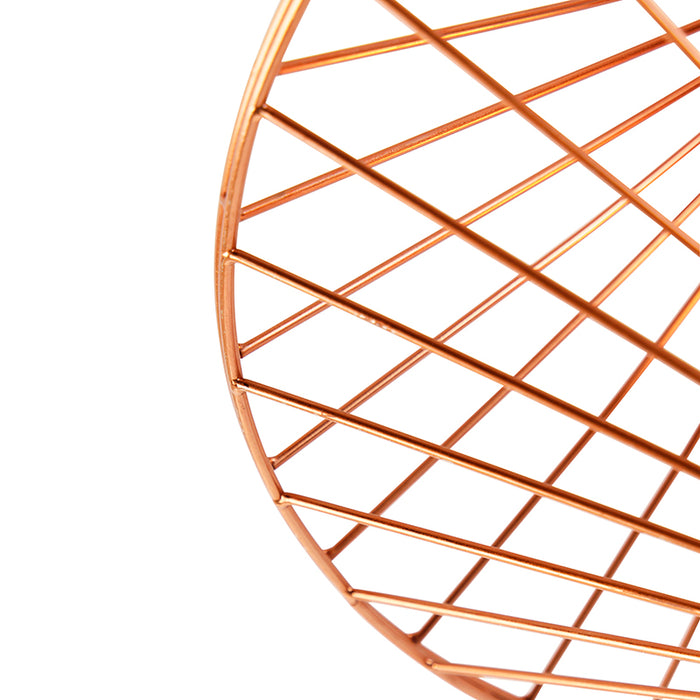 QAZQA Plafondlamp zahra - Koper - Design - D 450mm